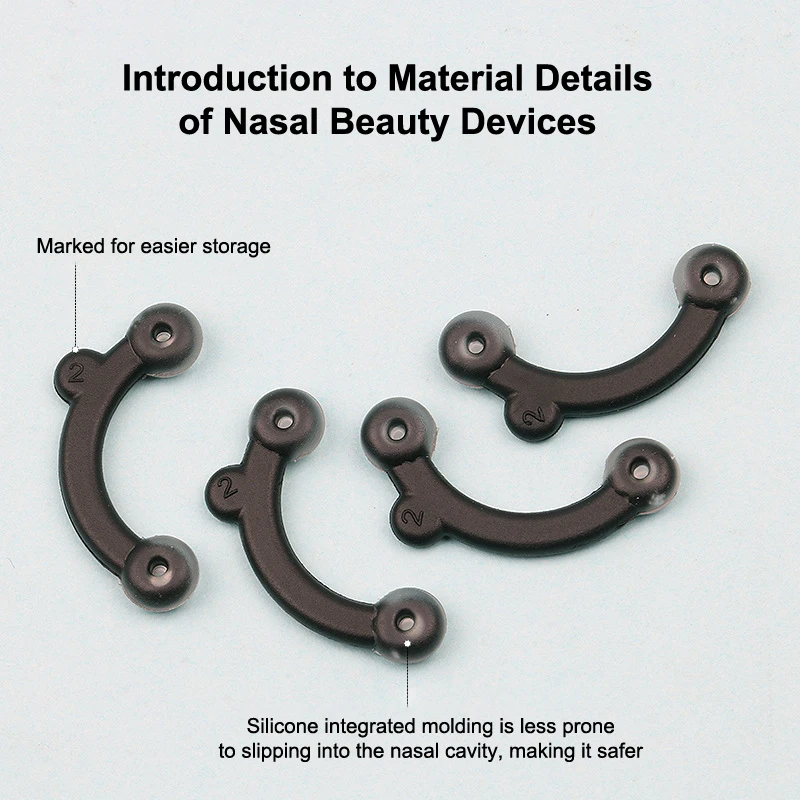 مجموعة رفع وتشكيل الأنف ، مقص تقويم الجسر ، مشدات الأنف ، مصحح بدون ألم ، أدوات تجميل ، عناية بالوجه ، 3 أحجام