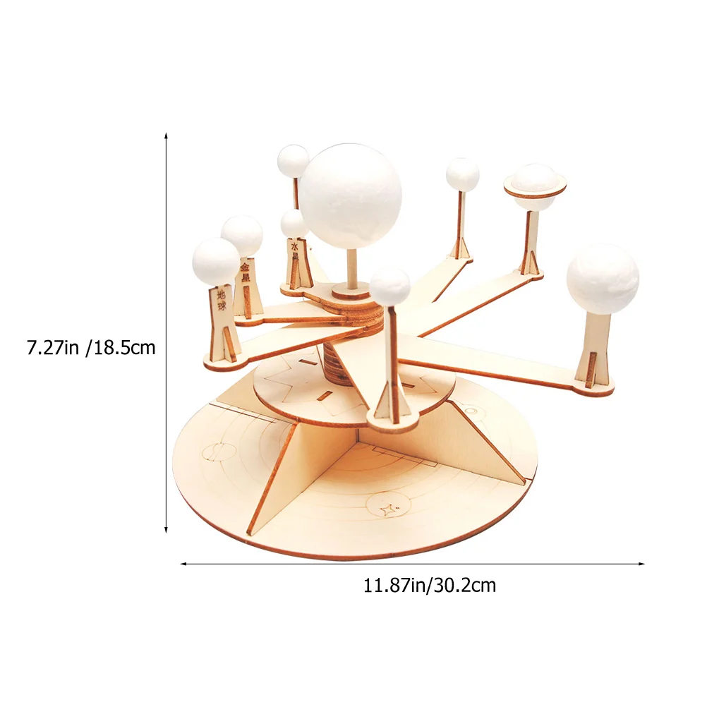 Stem Space Toys Prezent Model Układu Słonecznego DIY Pakiet Materiałów Obrotowy Zestaw Astronomii Pianka Przedszkole