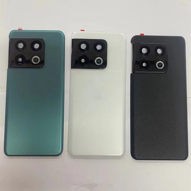 Oneplus10Pro الإسكان ل Oneplus 10 Pro One Plus 6.7 "زجاج البطارية الغطاء الخلفي إصلاح استبدال الباب الهاتف الخلفي + عدسة الكاميرا