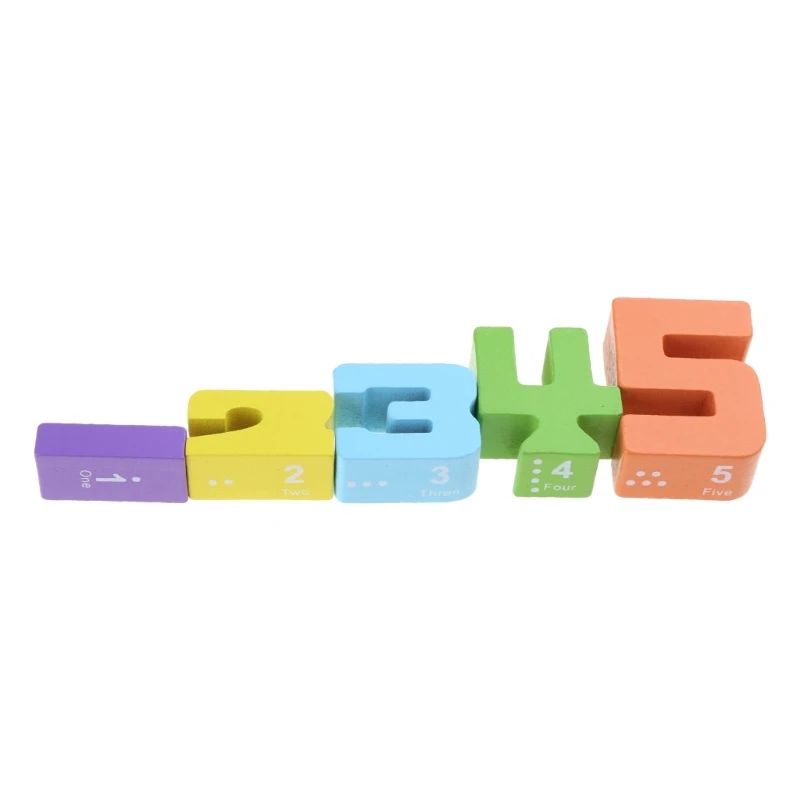 Set blocchi costruzione del numero Puzzle digitale 3D per regalo apprendimento dello sviluppo del cervello del giocattolo impilabile Montessori per bambini