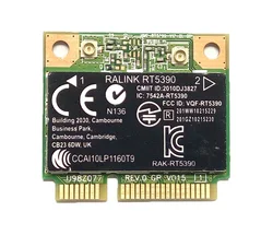 NEW For Ralink RT5390 Half Mini PCI-E Wireless Card For HP CQ45 CQ58 4340S 4445s 245 250 255 SPS:691415-001