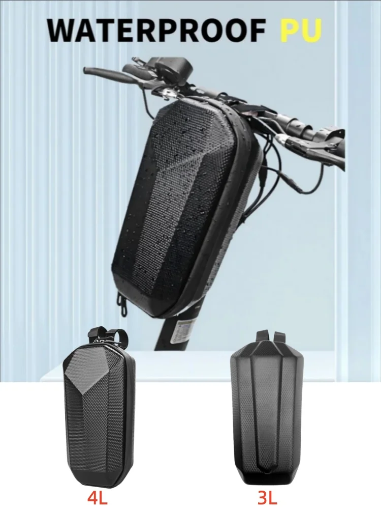 AliExpress NONE Scooter Bag 3/4L Waterproof Electric Scooter Bag Quick Release Large Capacity Front Handlebar Pouch Electric Bicycle Bag