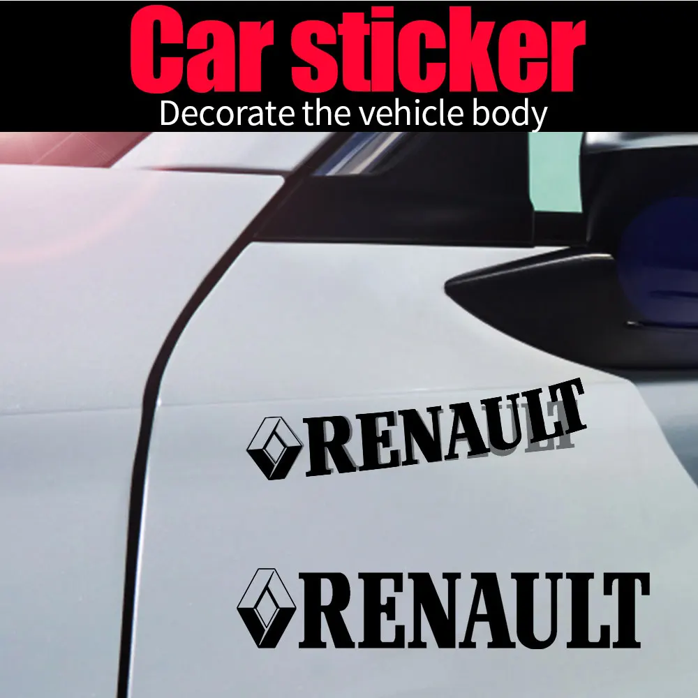 

4 шт. украшения бокового окна кузова автомобиля, наклейки на багажник автомобиля для Renault Megane 2 3 Clio 4 Captur Radio Logan Duster Laguna Zoe