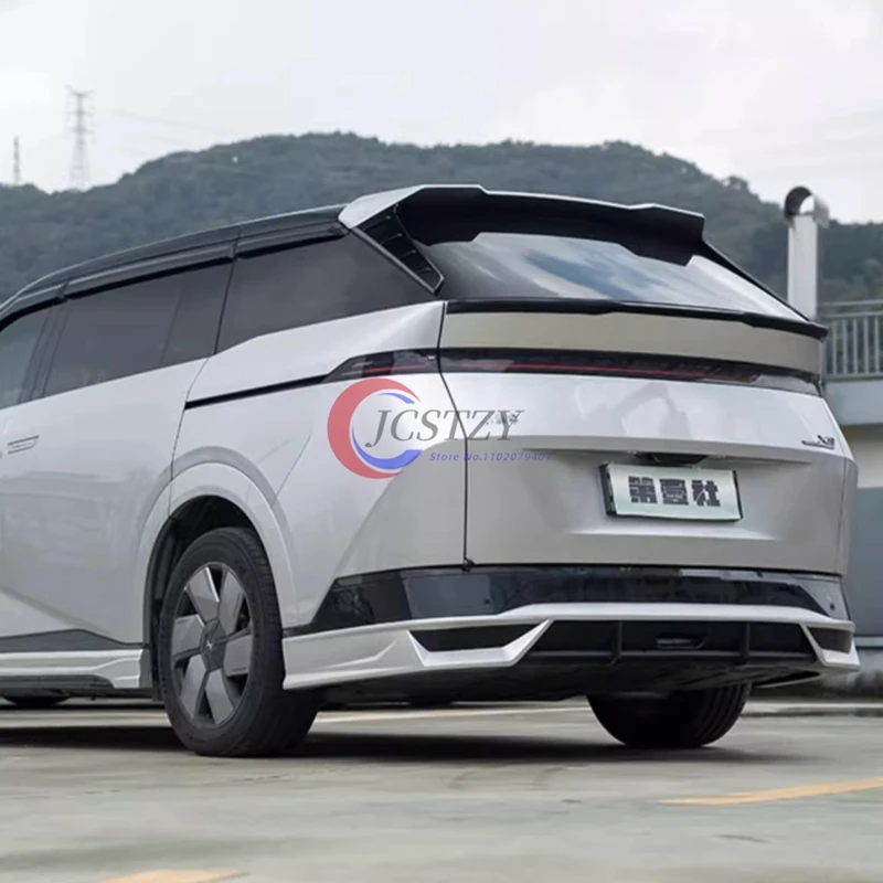 

Для Xpeng X9 2024: Модифицированное, увеличенное, расширенное, большое заднее антикрыло, аксессуар для автомобиля, фиксированное на крыше, спортивное антикрыло