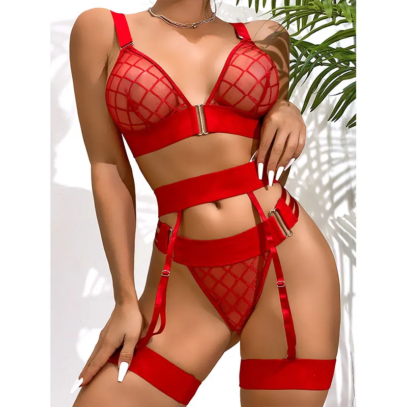 Sexy Erotic Lingerie Women Bra And Panty Garters Set Seamless Bra Kit Sexy Lingerie Outfit Bilizna Intimate