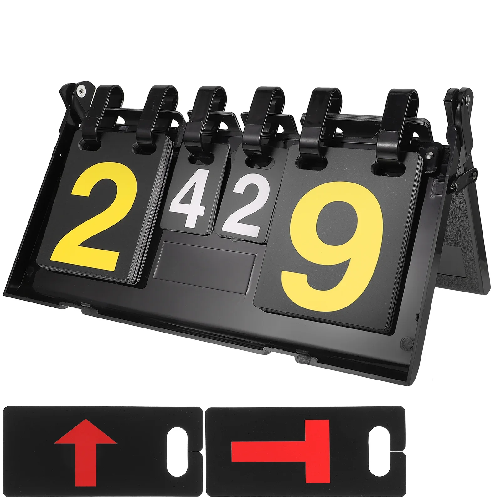 

Portable Pvc Flip Scorer Basketball Scoreboard Tennis Score Keeper For Badminton Games Reusable Sports Accessories Competition