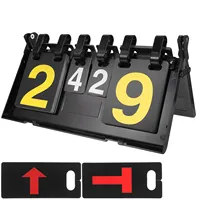 Portable Pvc Flip Scorer Basketball Scoreboard Tennis Score Keeper For Badminton Games Reusable Sports Accessories Competition