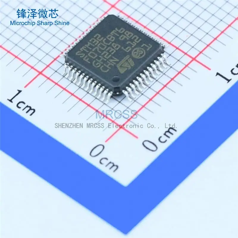 MCU 32-Bit STM32 ARM Cortex M0 RISC 128KB Flash 2.5V/3.3V 48-Pin LQFP Tray - Trays STM32F070CBT6