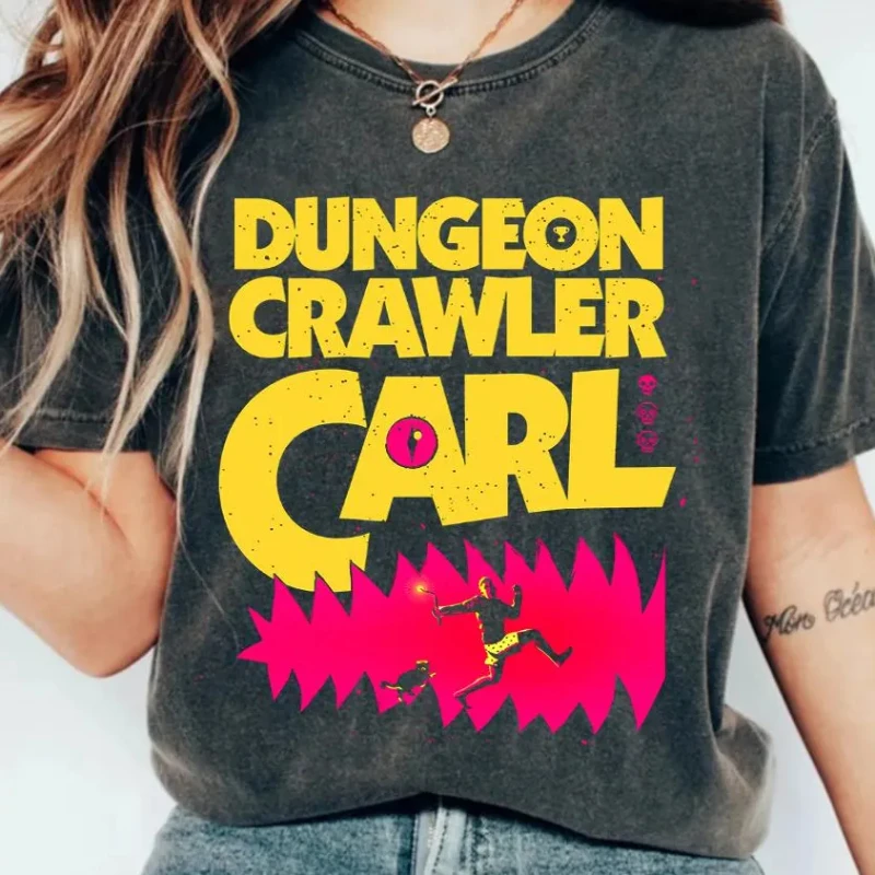 Dungeon Crawler Carl Vintage Shirt, Goddamnit Donut Shirt: Sci-Fi Book Lover Tee Family Matching Shirt Lovers Shirt