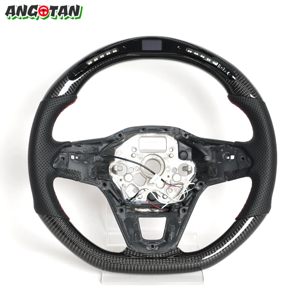 

Carbon Fiber LED Steering Wheel for Volkswagen VW Magotan 2020 2021 D-Shape Flat Buttom Steering Wheel