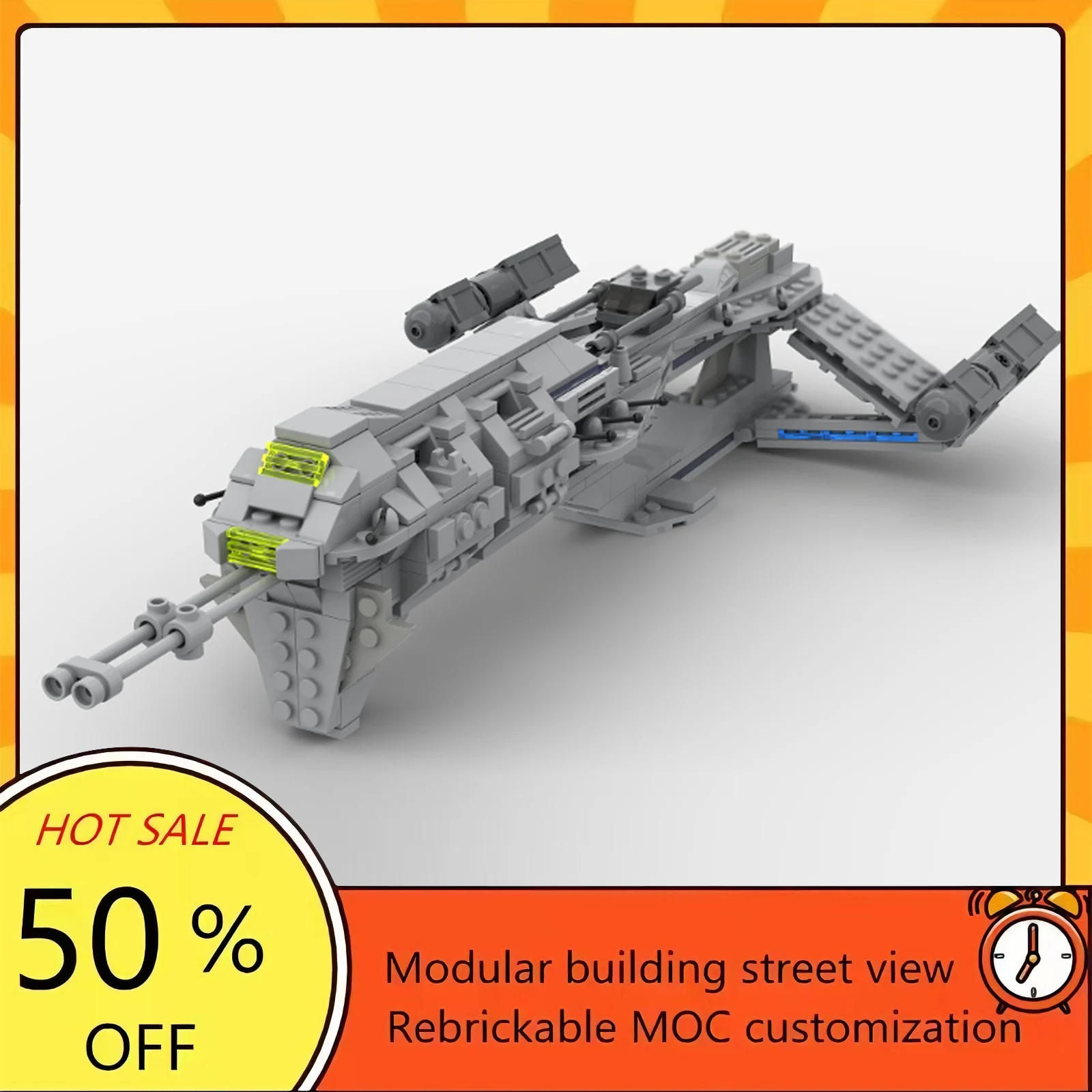 

Набор для сборки космического корабля из 376 деталей, популярная модель по мотивам фильма «Звёздные войны», модульные строительные блоки, технологичный подарок, игрушка для детей на праздники