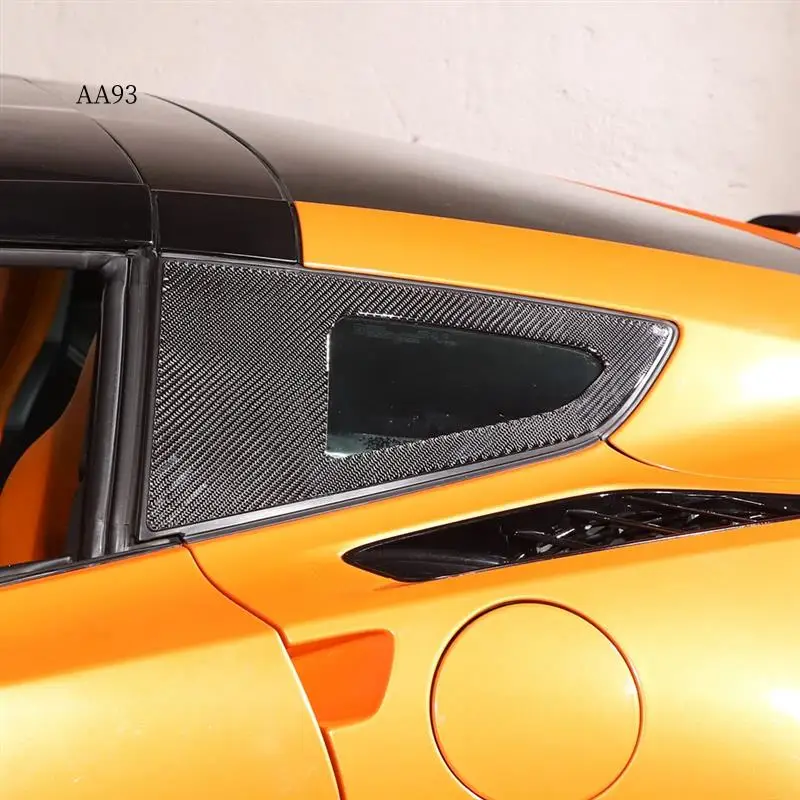 

AA-для Corvette C7 2014-2019 мягкое углеродное волокно, жалюзи на заднее боковое окно автомобиля, накладка, аксессуары