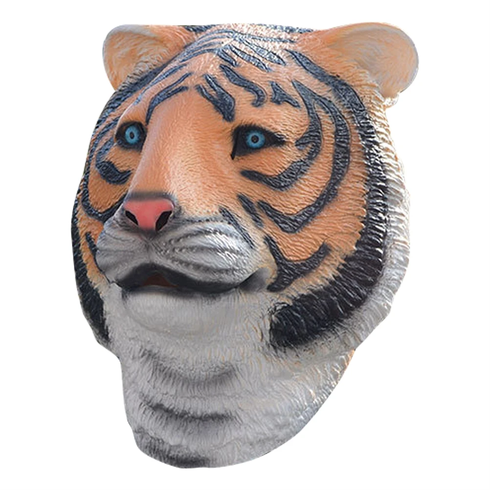 1pc Tigre Copricapo Maschera di Halloween Vivido Animale Viso Costume Scherzo Divertente Masquerade Party Performance Maschera 3D Stampato per Cosplay
