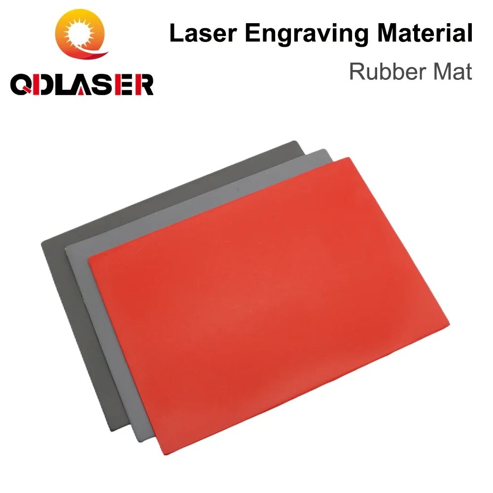 QDLASER Rubber Mat Laser DIY Engraving Materials for Laser Engraving & Marking Machine The DIY Printing and Engraving Materials