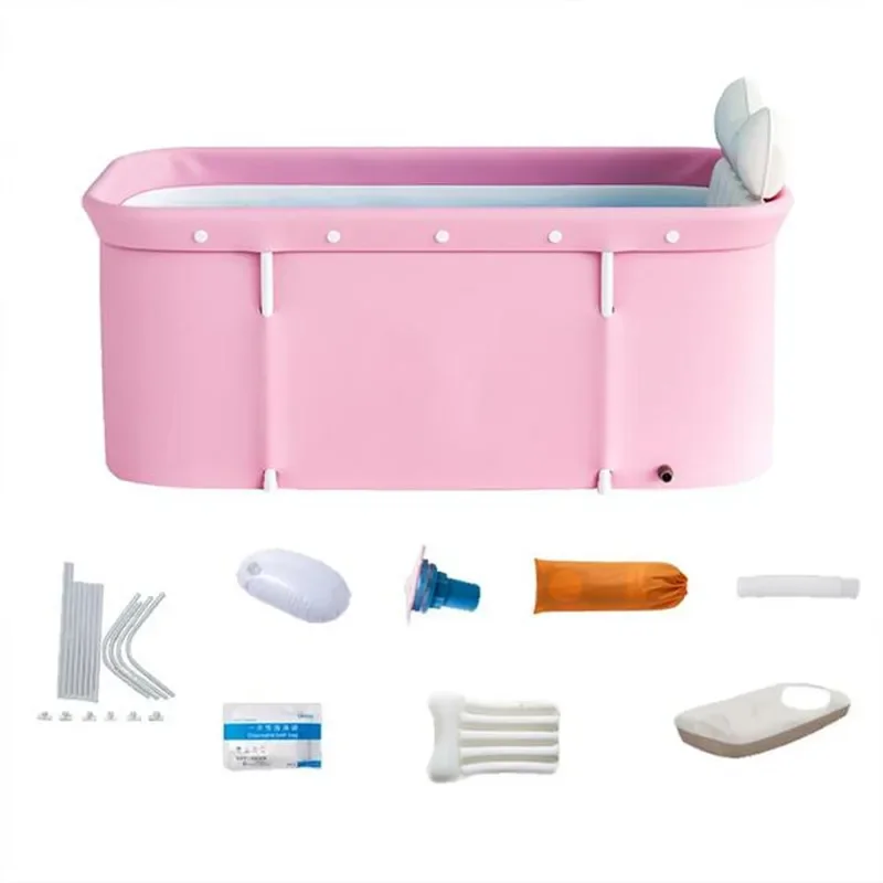 Large Capacity Bathroom Shower Portable Collapsible Bath Bucket Bathtub Bathing Artifact Free Installation New Arrival