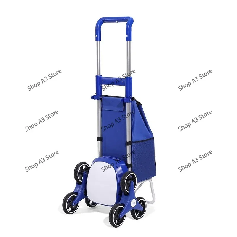 Electric Climbing Machine Shopping Cart Home Shopping Cart Foldable Stair Climbing Portable Small Hand Cart