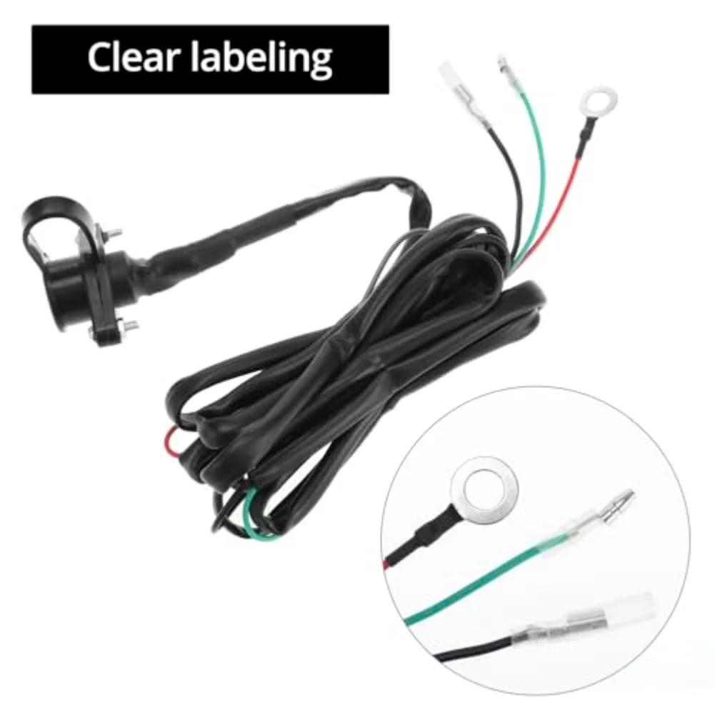 UTV Winch Remote Control Kit 12V Wired Handheld with 16ft Cable Compatible for 6000 lb Winches with Wiring and Socket