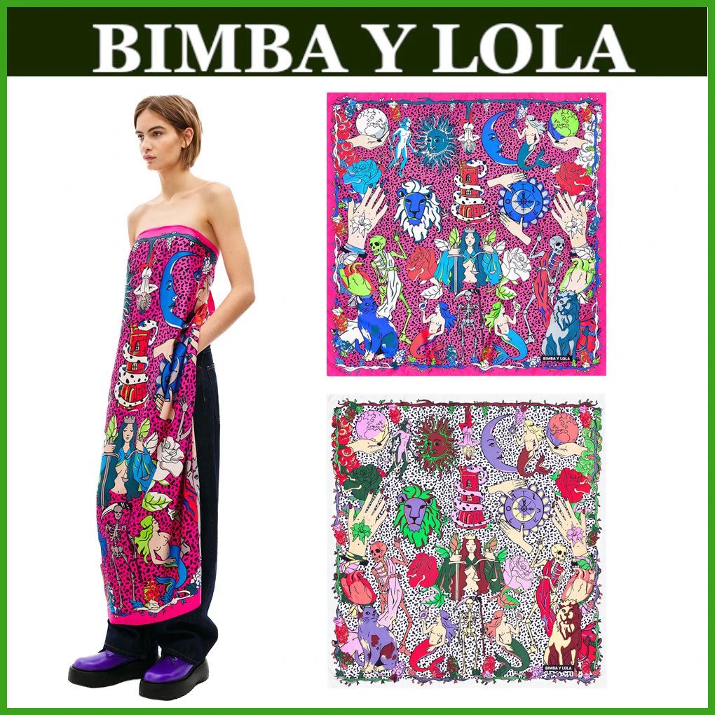 

Hand Printed Large Scarf 20*20cm BIMBA Brand Silk Scarf Multi-Functional oulder Wrap for Women Summer Autumn Spring