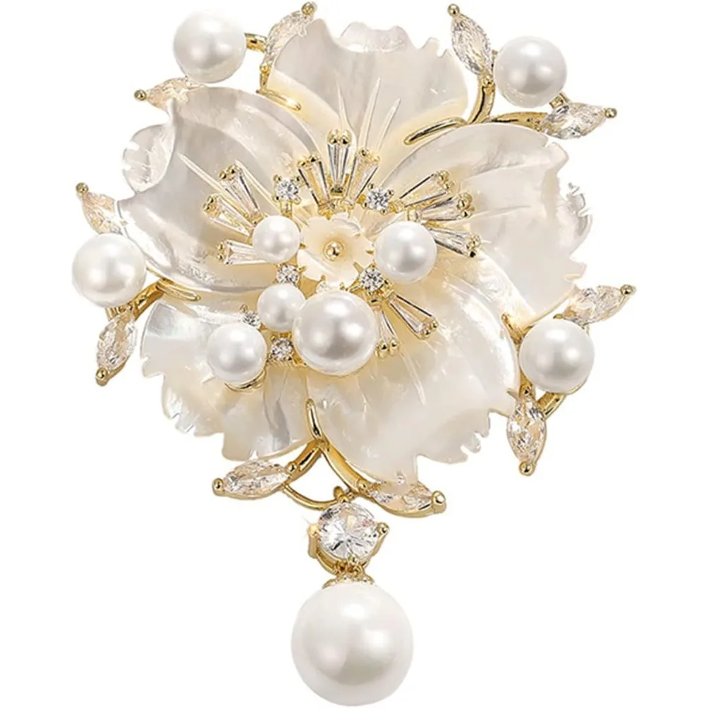 

Floral Series Brooch Jewelry For Woman Fashion, Large Costume Broches & Pins Christmas Gift