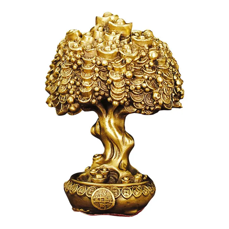 Imagem -05 - Árvore da Riqueza para Sala e Escritório Árvore do Dinheiro da Sorte Ornamentos de Cobre Puro Pot Tree Decoração Desktop Chinês