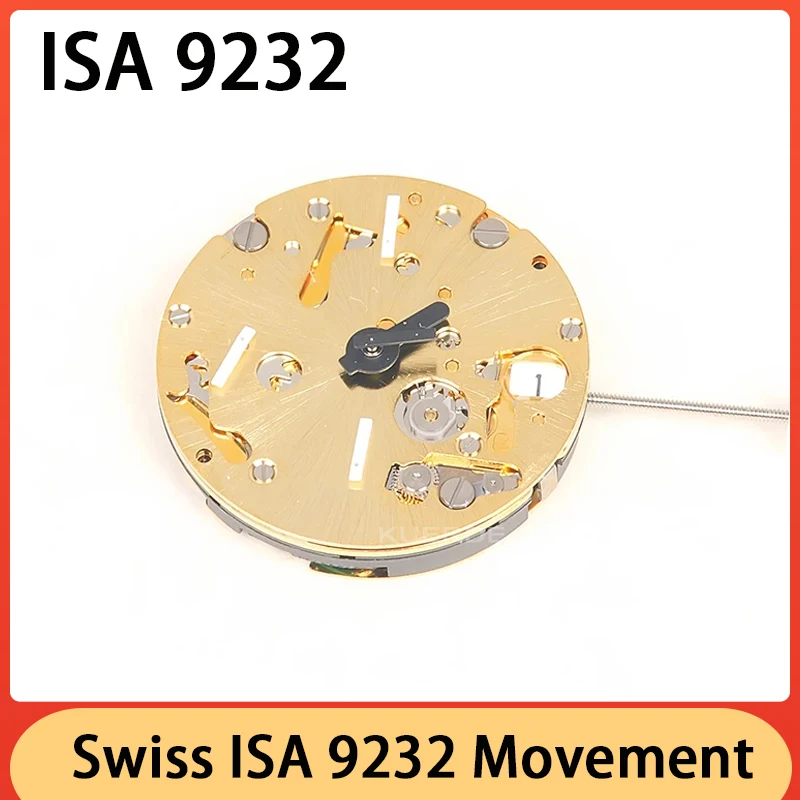 New Original Swiss ISA 9232 Movement 6/9/12 Small Seconds 9232 6 Hands Quartz Electronic Movement Watch Movement Accessories