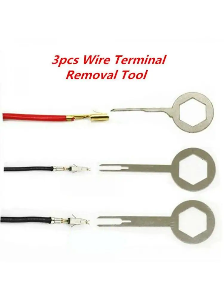 Kit d'outils flacon de borne de voiture, connecteur de prise de fil Hurist, extracteurs de broches de dégagement, ensemble d'extracteurs, 3 pièces