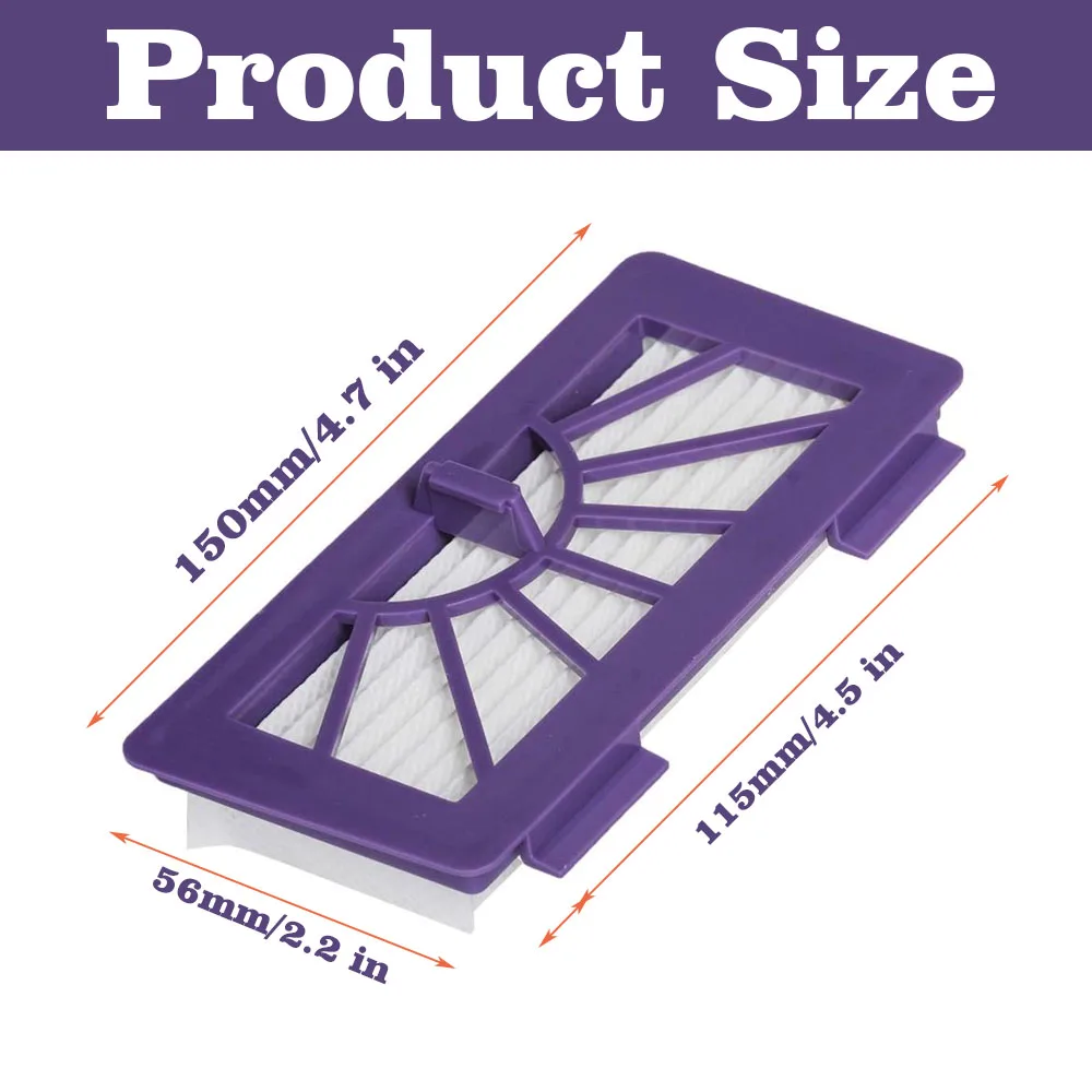 Pièces de filtre Hepa de brosse de ChlorRoller incurvée principale, compatible avec l'aspirateur de Xv-15 de Xv-12 Xv-11 de Neato Xv-21 Xv Signature Pro