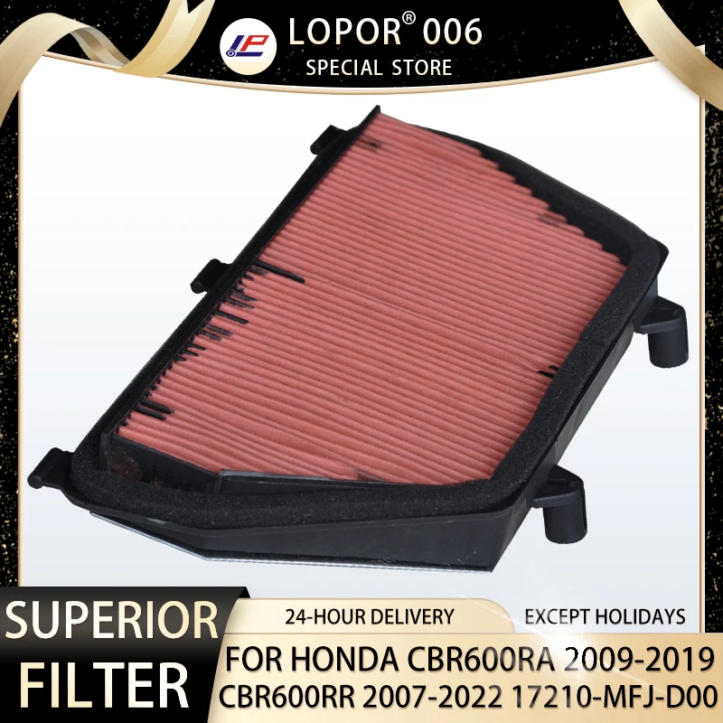 Lopor Air Filter Motorcycle For Honda CBR600RA  2009-2023 CBR600RR 2007-2023 17210-MFJ-D00