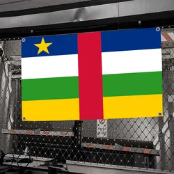 1pc Central African Republic Flag Flags And Banners Four Hole Flag Polyester Outdoor Decor Room Aesthetic