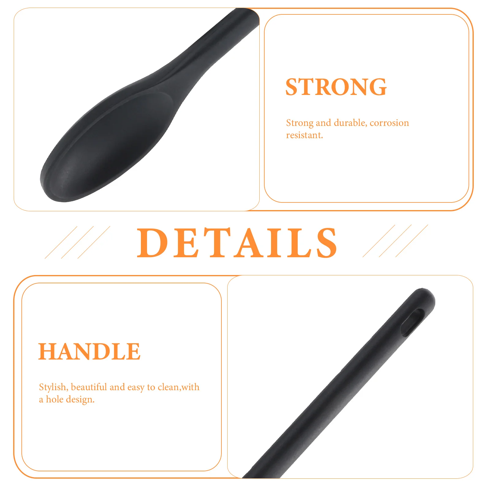 

1 Set Of Silicone Cooking Spoons Multi-Function Slotted Spoon Household Use Non-Stick Pan Friendly Compact Hanging Hole Easy
