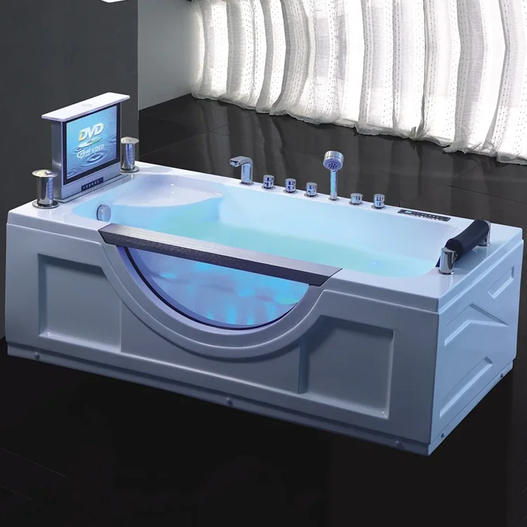 

Modern acrylic massage bathtub with TV