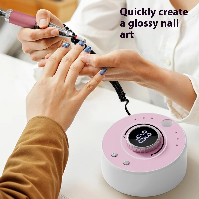 

36000 RPM Rechargeable Desktop Nail Polishing Machine for Engraving Dead Skin Removal Beauty Salon Equipment