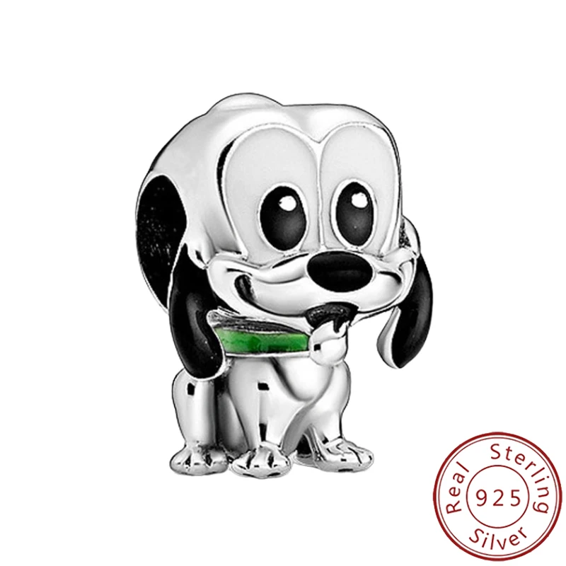 

Новые ювелирные изделия из стерлингового серебра 925 пробы на заказ, бусины для ожерелья Pluto серии Disney Puppy, подходят для оригинальной фабрики Dly