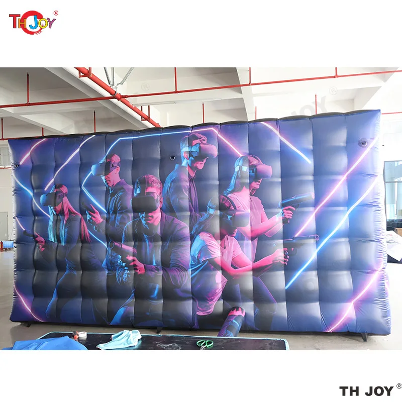 تصميم جديد 6x6m نفخ علامة الليزر كشك IPS لعبة اللعب خيمة مكعب للبيع