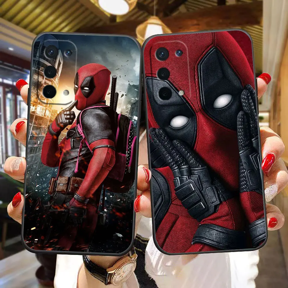 Marvel Funny Deadpool Cover Phone Case For OPPO RENO 11 11F 10 8 8T 7 7Z 6 6Z 5 5F 4F 4 LITE Pro plus TPU Case Funda Shell Capa