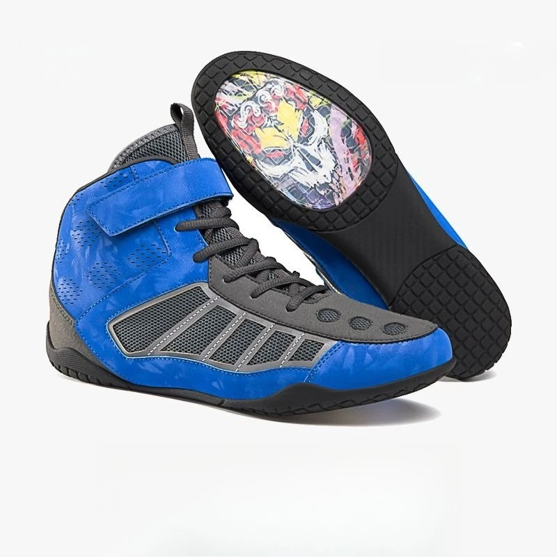 2026 Hot Sale Boxing Sneakers Men Anti-Slip Wrestling Sneakers for Men Unisex Gym Training Shoe Mid-Top Fighting Shoe for Man