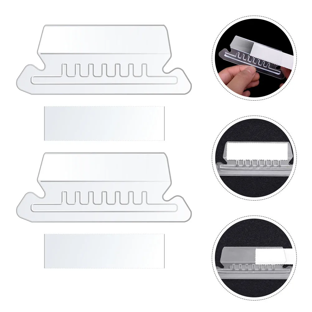 

1Set File Folder Tabs PVC Classification Labels for Document Organizer Portable Hanging File Folder Index Dividers Office
