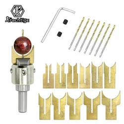 15Pcs/18Pcs/26Pcs DIY Wood Buddha Bead Handstring Woodworking Ball Knife Alloy Milling Cutter Tools Set