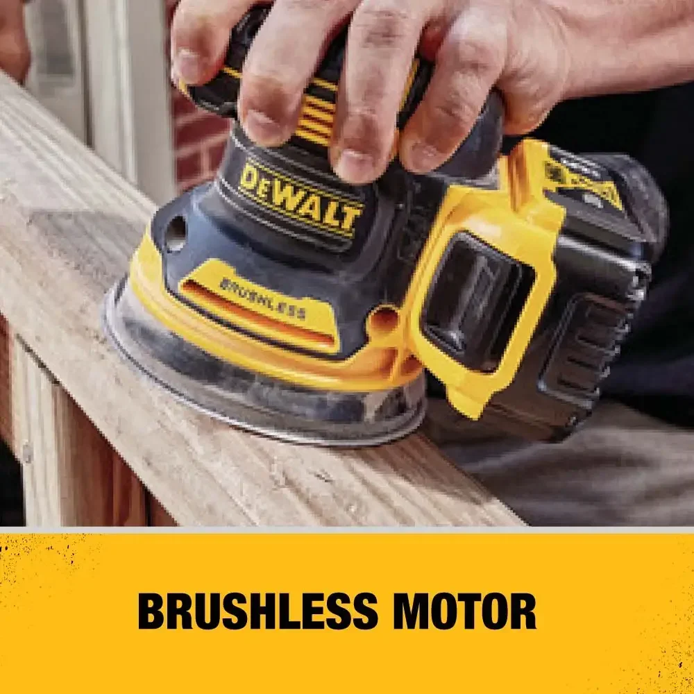 DEWALT DCW210 Kit 5in Brushless Cordless Variable-Speed Random Orbital Sander 20V Lithium Power Tools With Battery Charger