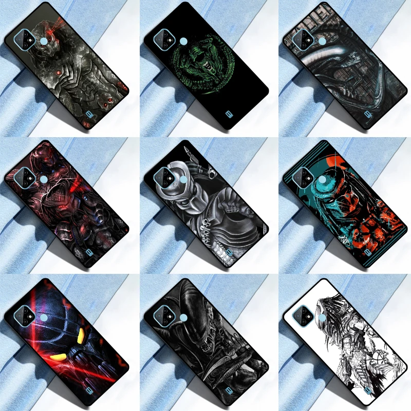 Alien Predator Cover For Realme 7 8 9 Pro 8i 9i C11 C21 C31 C15 C35 C25S C21Y C25Y GT Neo 3 2 2T 3T Case