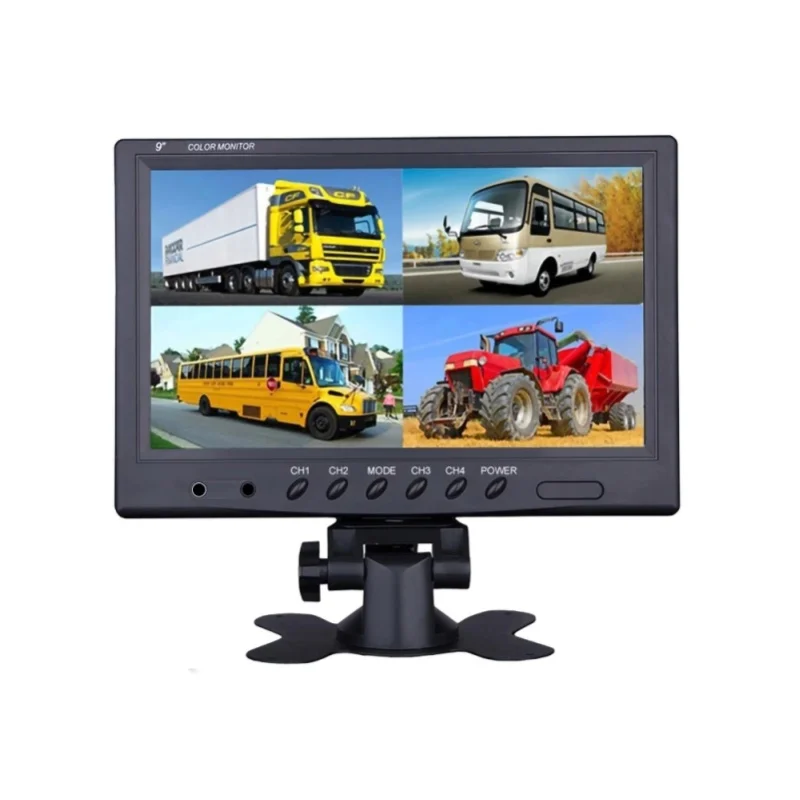 Podofo 7-Zoll Auto-Monitor LCD HD mit Rückfahrkamera-Anzeige Farbbildschirm Auto-Rückfahrset für LKW Bus Van