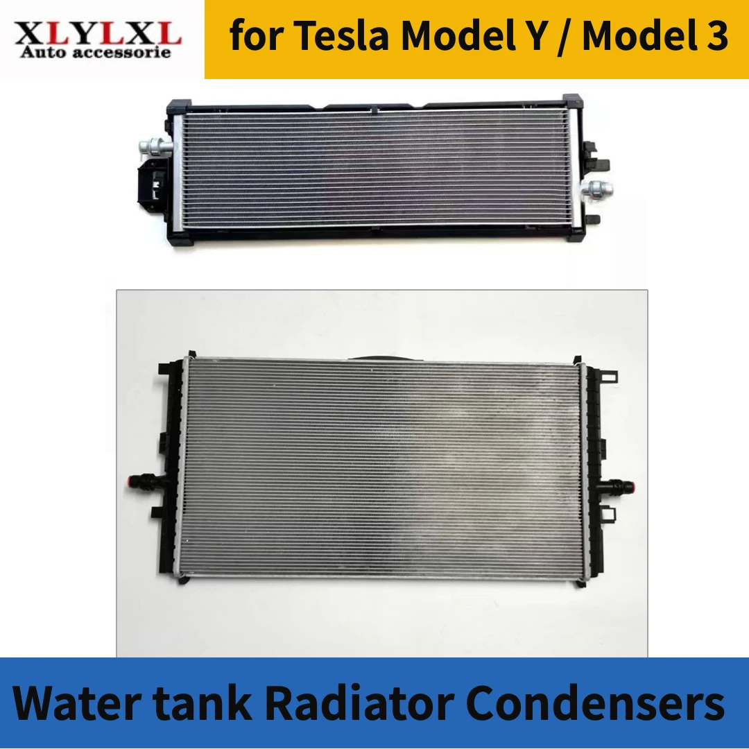 Water tank condenser for Tesla Model 3 Radiator Condensers Cooling maintenance for Tesla Model Y 1077082 1494175