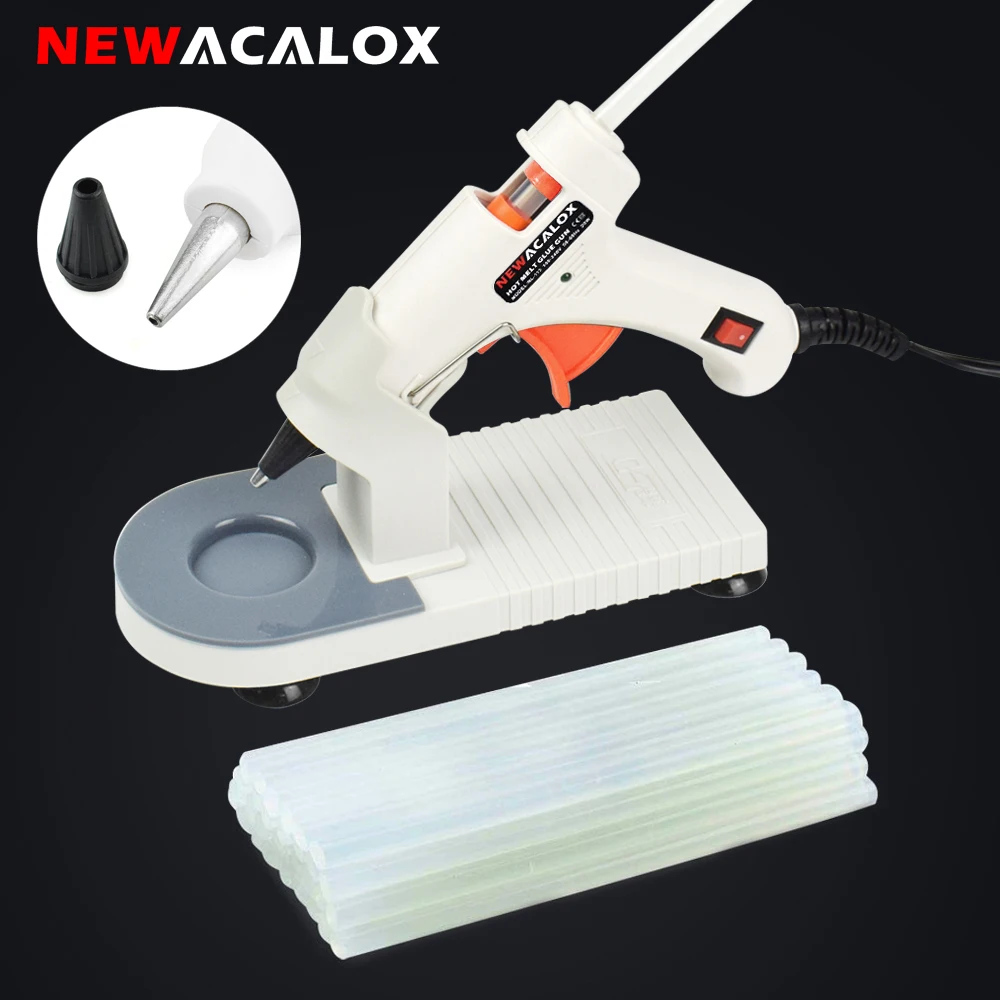 Newacalox-hot Melt Kit Mini Glue Gun 20w mm Bastões de Cola Home Faça Você Mesmo Craft Tool 20 Pcs