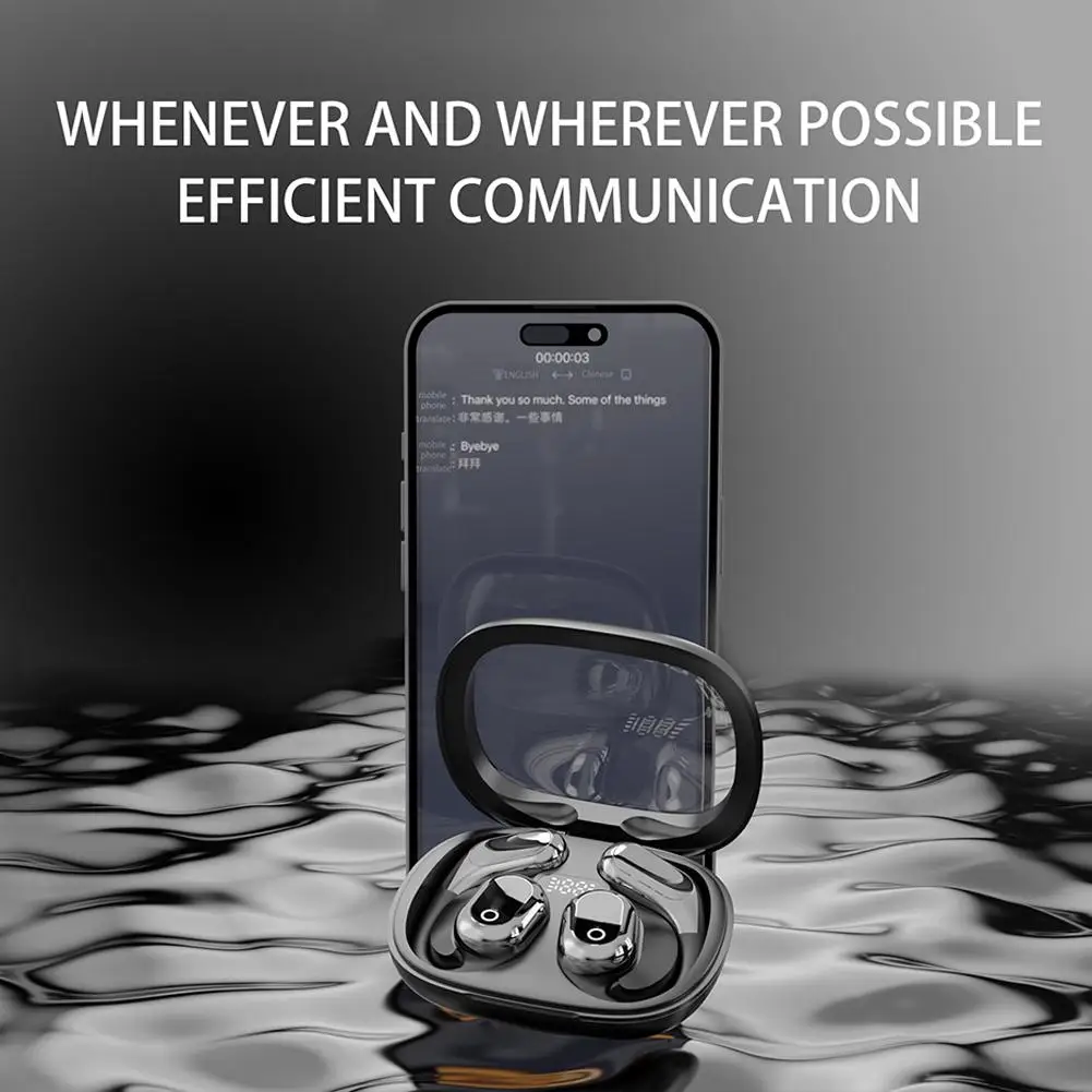 Ai tradução inteligente bluetooth fone de ouvido em tempo real ai tradutor de voz fones de ouvido 98% precisão suporte 144 idiomas