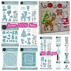 Merry Christmas Oktober Reflections: John 16 Mini This Is Big Sentiments: Silent Night Dies Stempels stencil DIY scrapbooking kaart