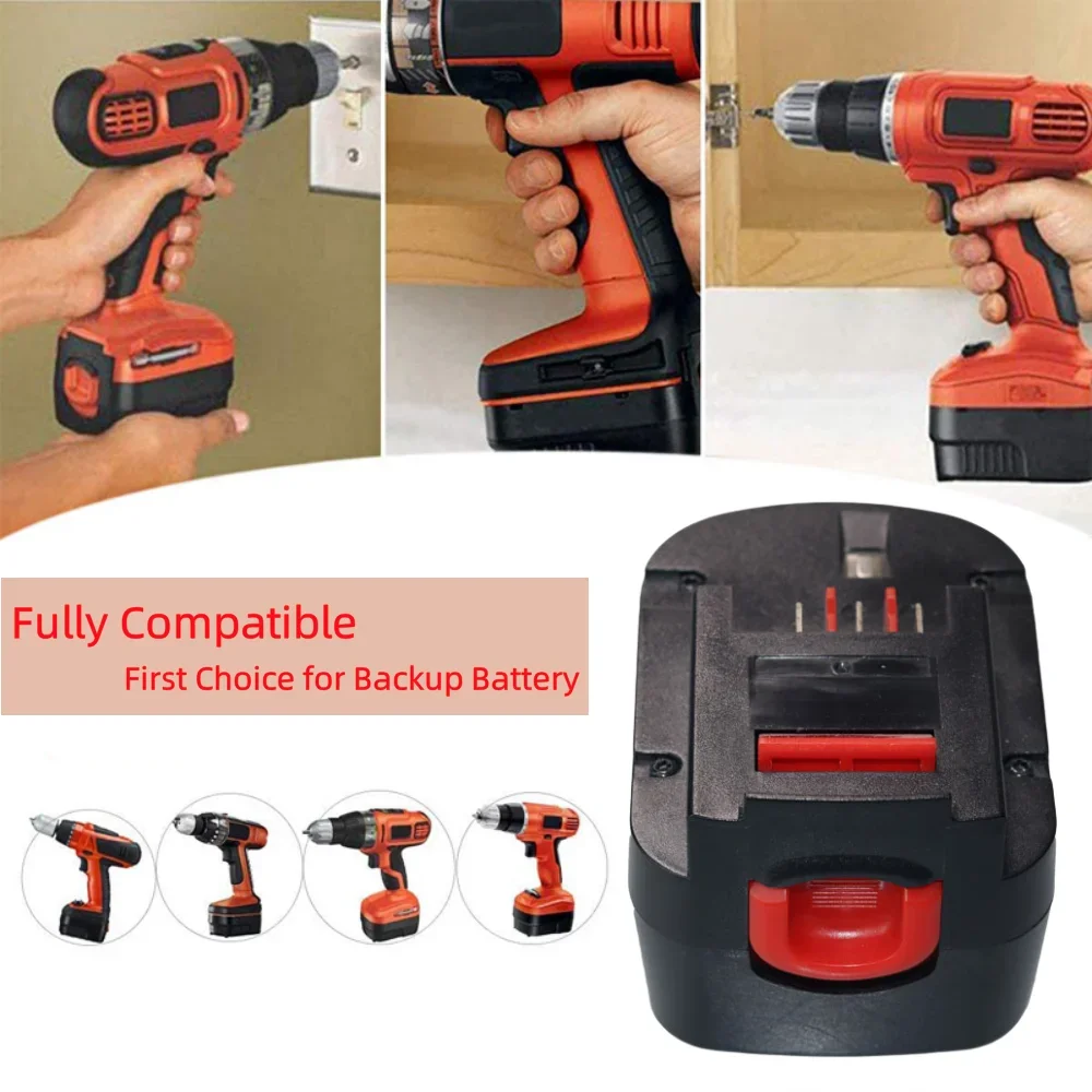 

For Black&Decker 12V Power Tool Battery 4000/6000mAh Ni-MH A12 A12EX FSB12 FS120B A1712 HP HP12 Rechargeable Battery