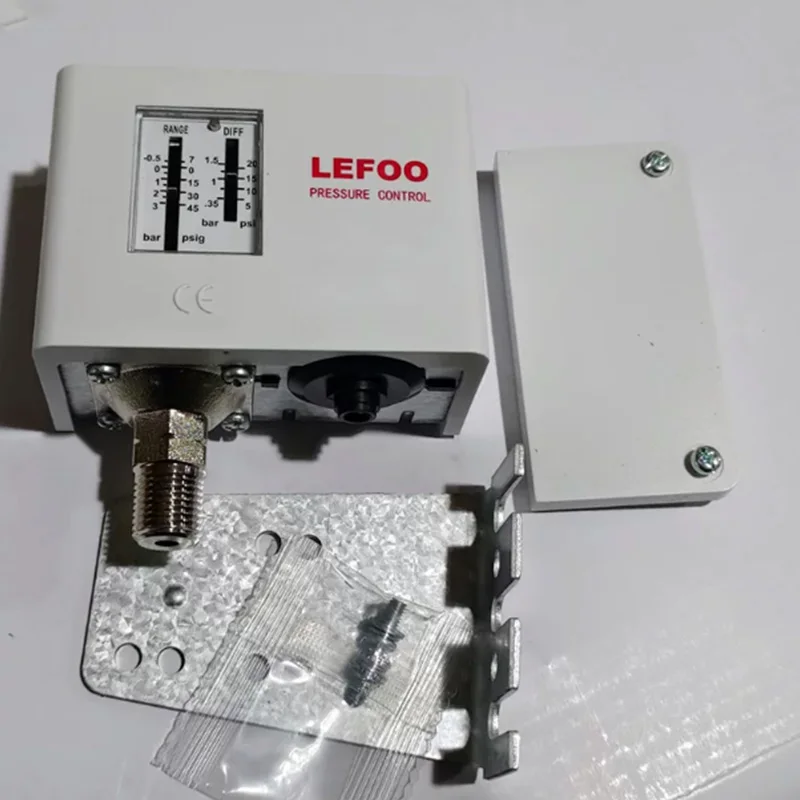 Oryginalny LEFOO LF55 2-42bar Automatyczny Wyłącznik Ciśnieniowy Sterownik Mechaniczny Pneumatyczny Przełącznik do Pompy Chłodniczej — zdjęcie produktu 6