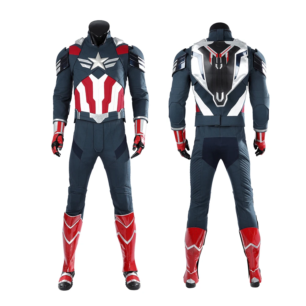 Halloween Christmas Hot New Movie High Quality Captain Role Playing Costume Superhero Steve Men's Disguised Combat Suit