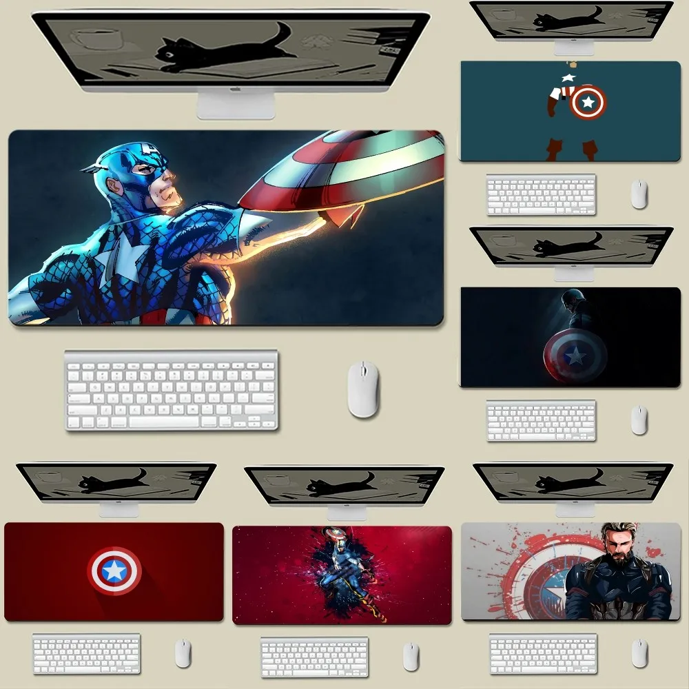 

C-Captain A-America Mousepad New Arrivals Large Gaming Mousepad L XL XXL Gamer Mouse Pad Size For Keyboards Mat