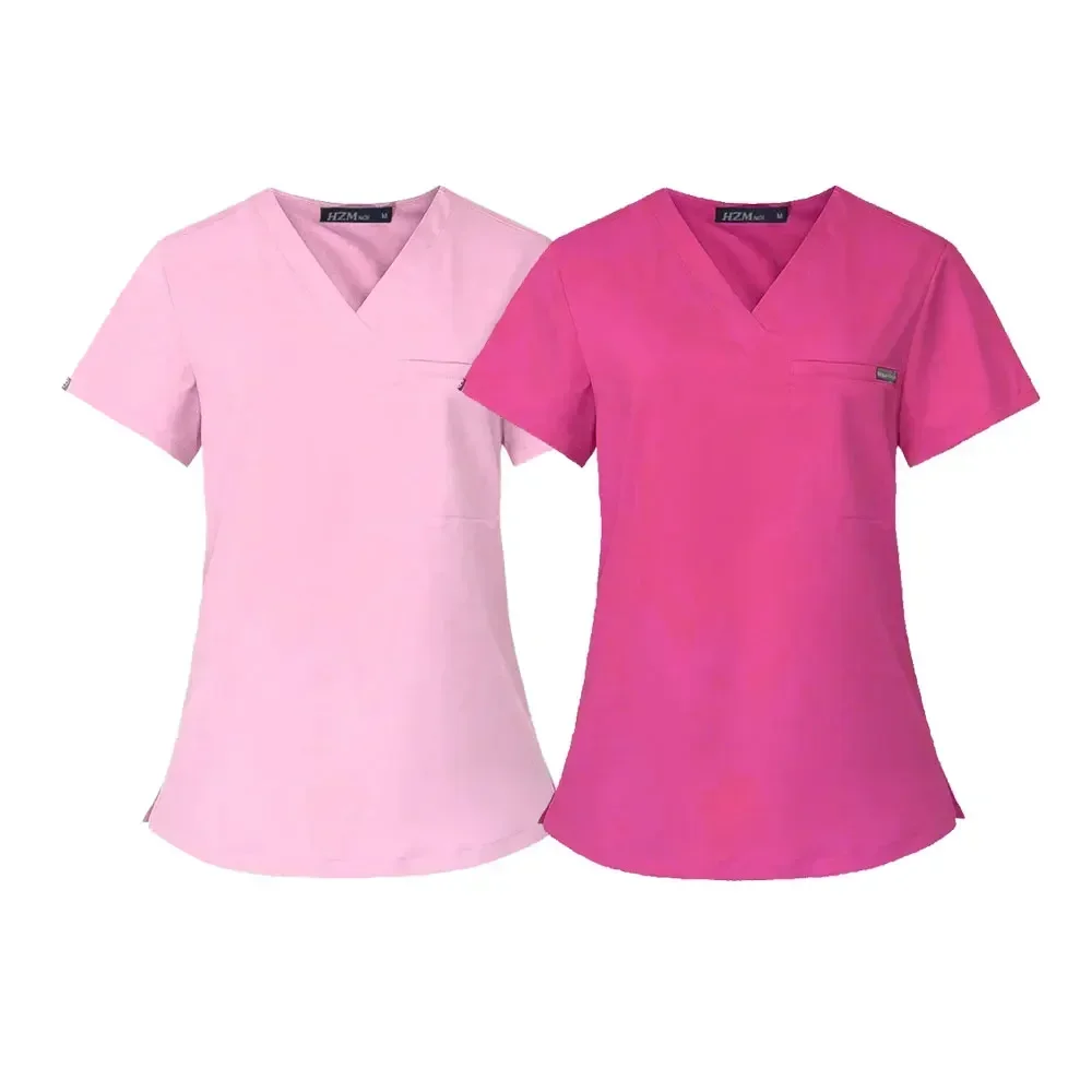 Uniforme médical anti-déformable pour femme, vêtements de travail doux et confortables pour infirmière, spa de beauté, animal de compagnie, mode ScrdecentrSet